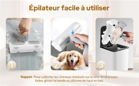 Zivacate Brosse Anti Poils Animaux Chat Chien Poign E Ergonomique Et