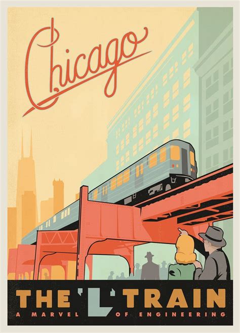 Anderson Design Group Studio Store Retro Travel Poster American