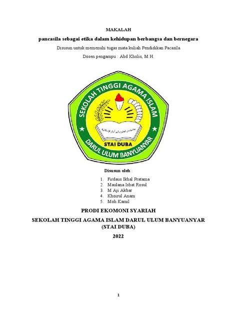 Makalah Pancasila Pdf