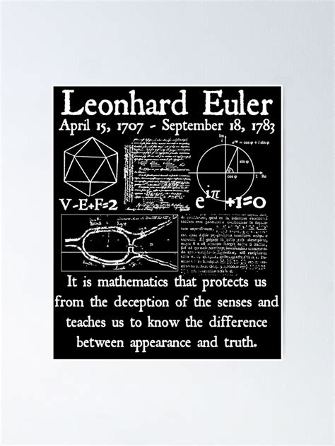 Leonhard Euler Mathematics And Truth Quote Each Problem Solved Vintage