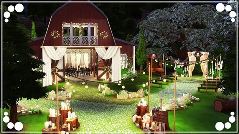 WOODLAND WEDDING VENUE The Sims 4 Speed Build YouTube