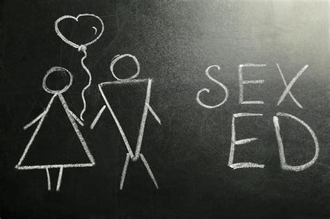 Premium Photo School Blackboard With Text Sex Ed