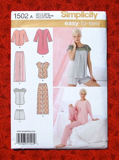 Simplicity Sewing Pattern 1502 Nightshirt By Alicessewingcorner Dress