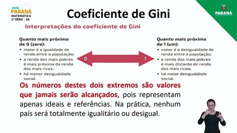 2022 Resumo Da Aula 1ª Série Matemática Aula 59 Coeficiente De Gini Youtube