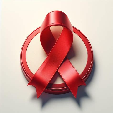 Hyper realisitc arte vectorial icono de cinta roja símbolo de cáncer