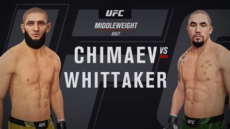 Robert Whitaker Vs Khamzat Chimaev Youtube