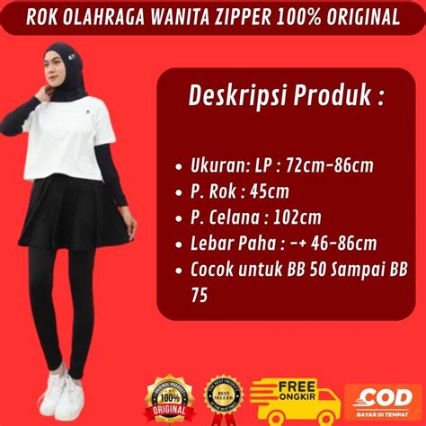 Jual Rok Legging Premium Zipper Rok Celana Olahraga Wanita Muslimah