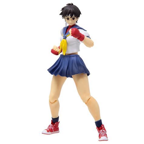 Bandai S H Figuarts Street Fighter Sakura Kasugano Figure Blue