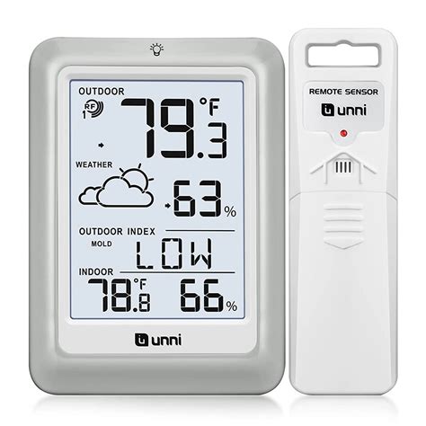 Indoor Outdoor Thermometer Hygrometer Wireless Weather Station