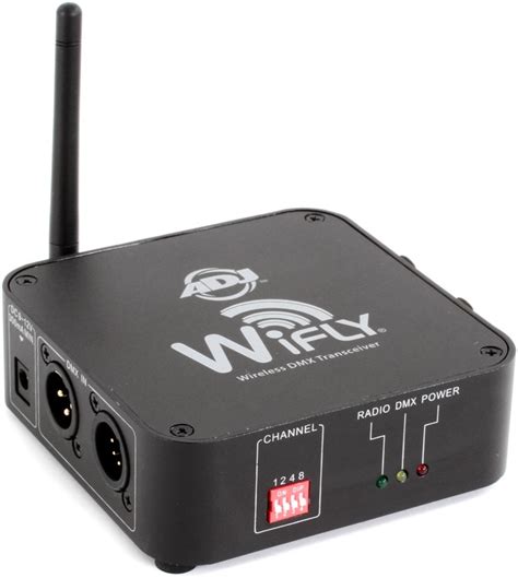 Adj Wifly Transceiver Wireless Dmx Transmitter Receiver Sweetwater