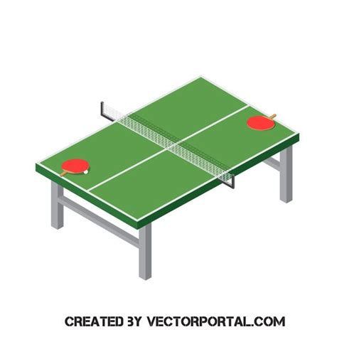 Ping pong table vector image | Ping pong, Ping pong table, Table tennis