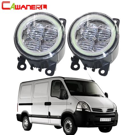 Cawanerl For 2002 2010 Nissan Interstar Car Front LED Bulb Fog Light