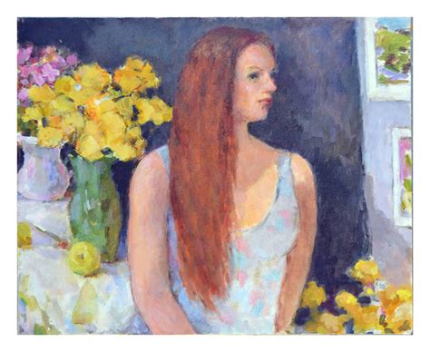 Patricia Emrich Gillfillan Vintage Portrait Of Red Headed Woman With