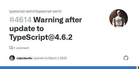 Warning After Update To TypeScript 4 6 2 Issue 4614 Typescript