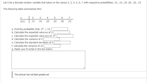 Answered Let X Be A Discrete Random Variable Bartleby