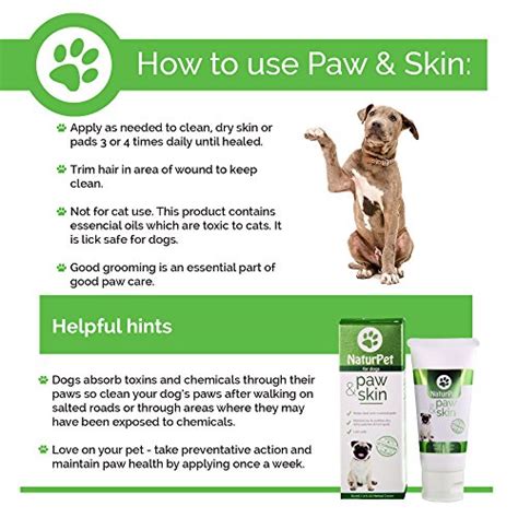 Naturpet Paw And Skin 100 Natural Healing Cream For Dog Paws 2 Oz