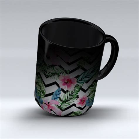 Caneca Tropical Pattern Caneca Pt Canecas Personalizadas Em Portugal