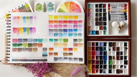 Daniel Smith Watercolor Collection Part 3 Primatek And Luminescent Swatching Art Theraphy