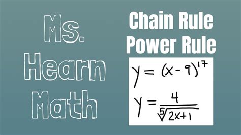 Two Examples Of General Power Rule Chain Rule For Power Functions Youtube