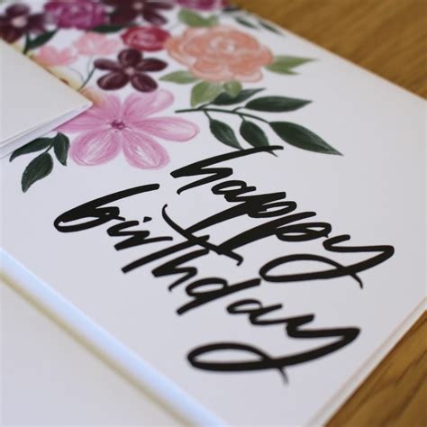 ‘FLOWER BIRTHDAY’ GREETING CARD - Trudy Letters