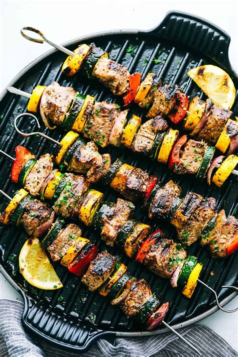 Grilled Tuscan Pork Skewers Therecipecritic