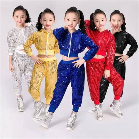 Kids Clothing Set Hip Hop Performance Clothing Jazz Dance Costumes