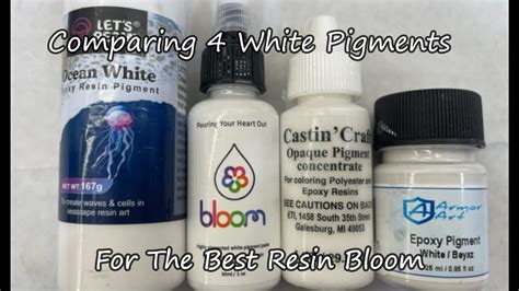 245 Comparing 4 White Pigment Pastes In This Bloom Experiment YouTube