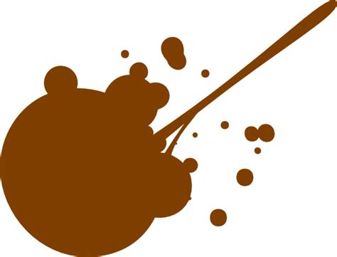 Brown Splatter Clip Art at Clker.com - vector clip art online, royalty ...