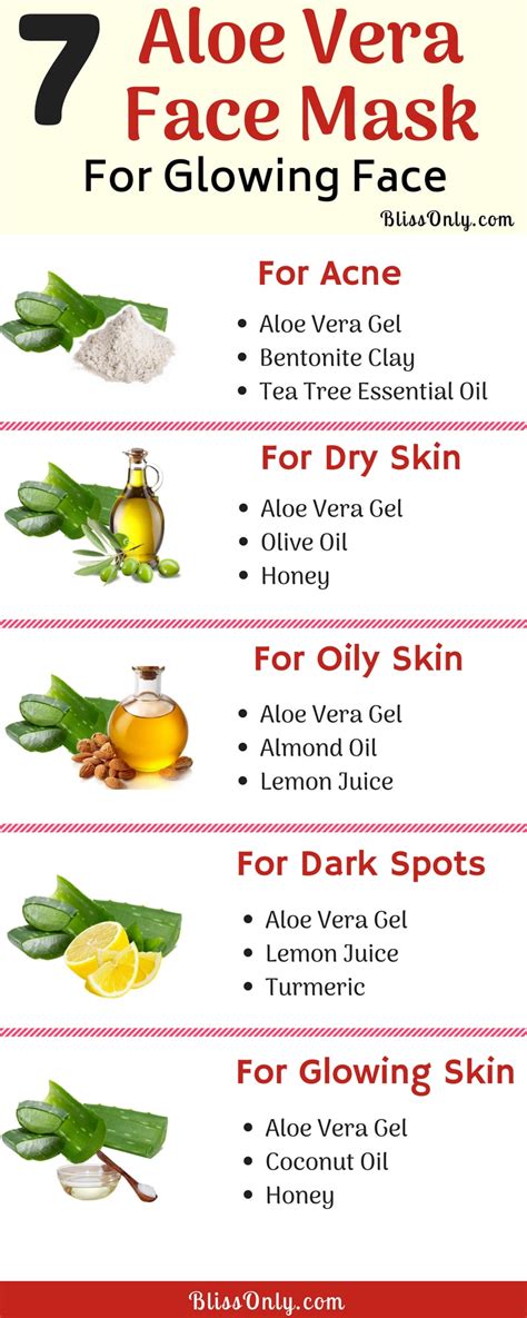 7 Aloe Vera Face Mask For Glowing Face BlissOnly