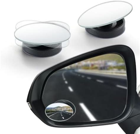 Amazon Livtee Blind Spot Car Mirror Oval Hd Glass Frameless