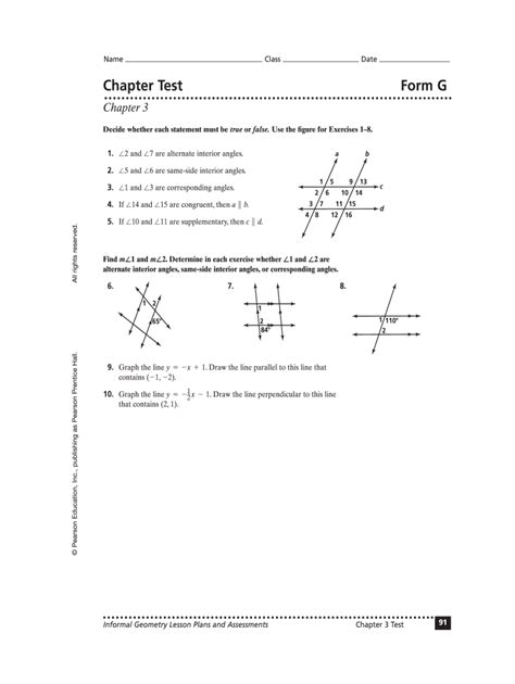 Geometry Chapter 6 Quiz 1