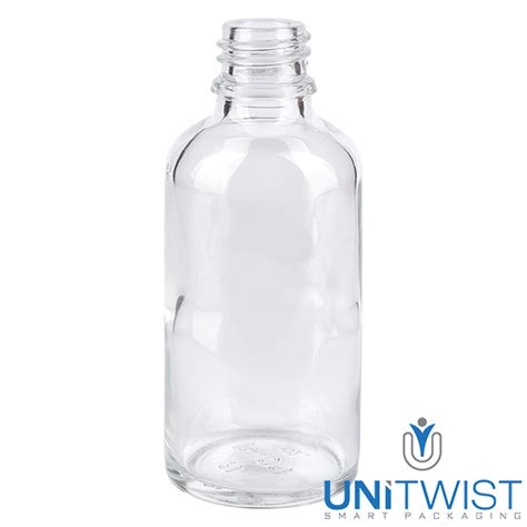 50 Ml Apothekenflasche Weiss Rote Pipette OV UNiTWIST ClearLine