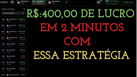 Iq Option Aprenda Como Eu Fiz R Em Minutos Essa