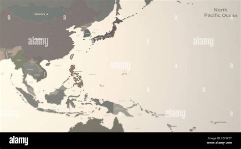 Mapa Pol Tico De Asia Pacific Immagini E Fotografie Stock Ad Alta