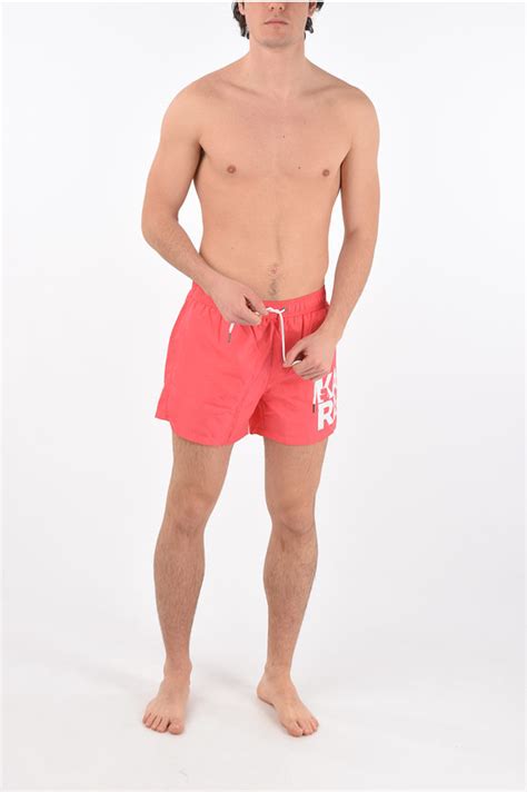 Karl Lagerfeld Classic Swim Shorts With Print Men Glamood Outlet