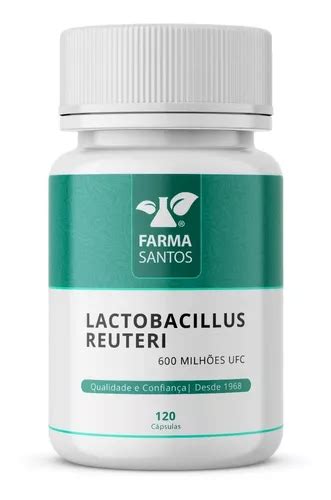 Lactobacillus Reuteri 600 Milhões 120 Cápsulas Sabor Sem Sabor