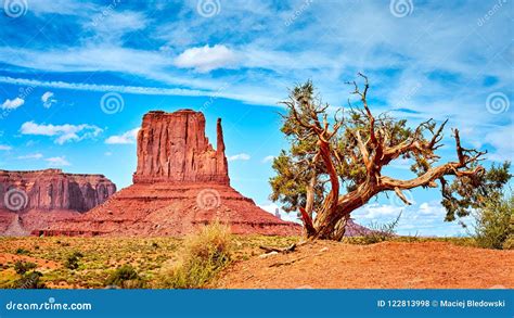 Western Landscape In The Monument Valley Usa Stock Photo Image Of