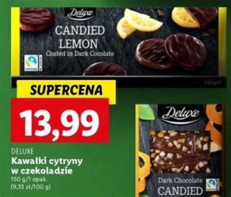 Promocja Deluxe Kawa Ki Cytryny W Czekoladzie G Lidl