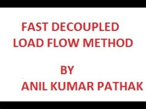 Fast Decoupled Load Flow Method Youtube