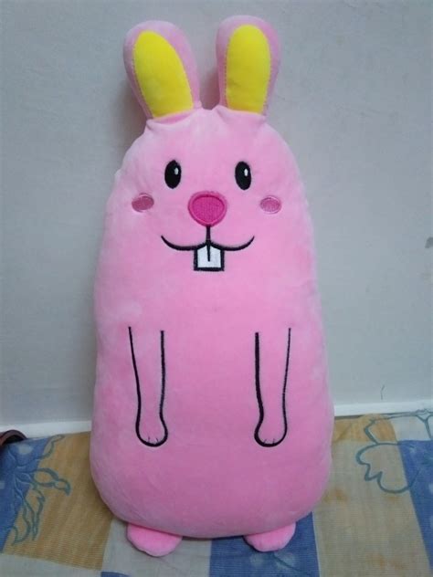 Cute Kawaii Pink Bunny Hug Pillow Hugging Rabbit Bolster Plush Plushie