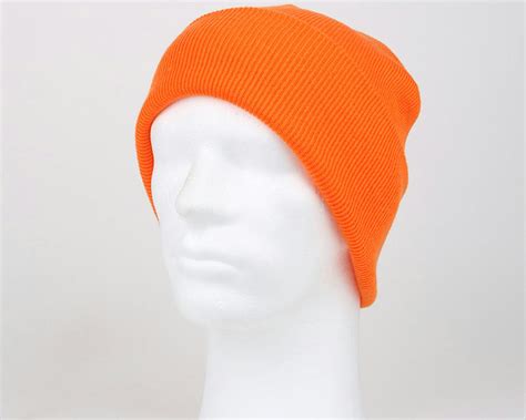 Knitted Beanie Orange - Beanie Basic - Beechfield beanie | Hatstoreworld.com