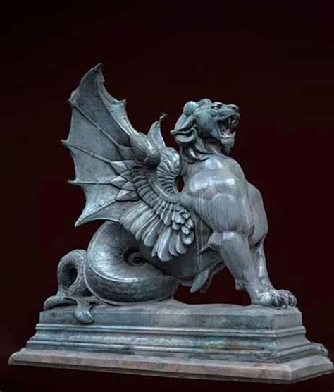 Griffon Stl Figure Statue Stl 3d Print Griffin Etsy Canada 3d