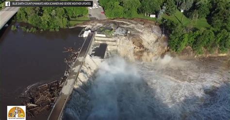 Flooding Causes Rapidan Dam Near Mankato To Fail Nearby Residents Urged To Evacuate R Minnesota