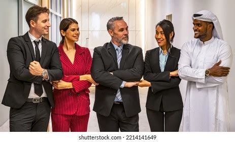 Diversity Group Successful Business People Showing Stock Photo ...