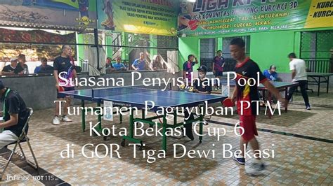 Suasana Penyisihan Pool Turnamen Paguyuban Ptm Kota Bekasi Cup Di Gor