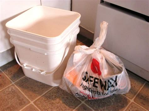 Grocery Bag Trash Can Five Gallon Ideas