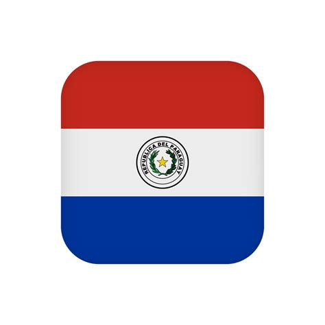 Paraguay flag, official colors. Vector illustration. 10420797 Vector