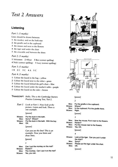 Cambridge Young Learners Starter Exams 11