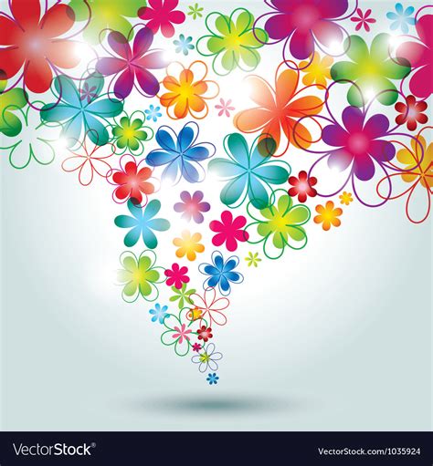 Colorful flower background Royalty Free Vector Image