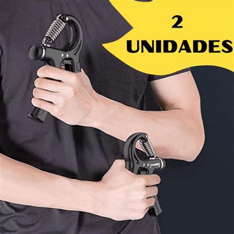 Kit 2 Hand Grip Ajustável Flexor Anti lesões Punho Dedos Braço Mãos